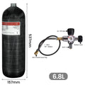4500Psi 300Bar 6.8L Carbon Fiber Cylinder High Pressure Air Tank