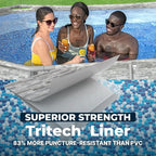 Bestway Power Steel Swim Vista 14’ x 8'2" x 39.5” Above Ground Pool,