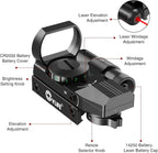 1X22X33 Reflex Sight Red Dot Sight Red Green 4 Reticle Optics with laser
