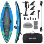 2 Person Inflatable Kayak Portable Fishing Touring Boat Heavy Duty Canoe
