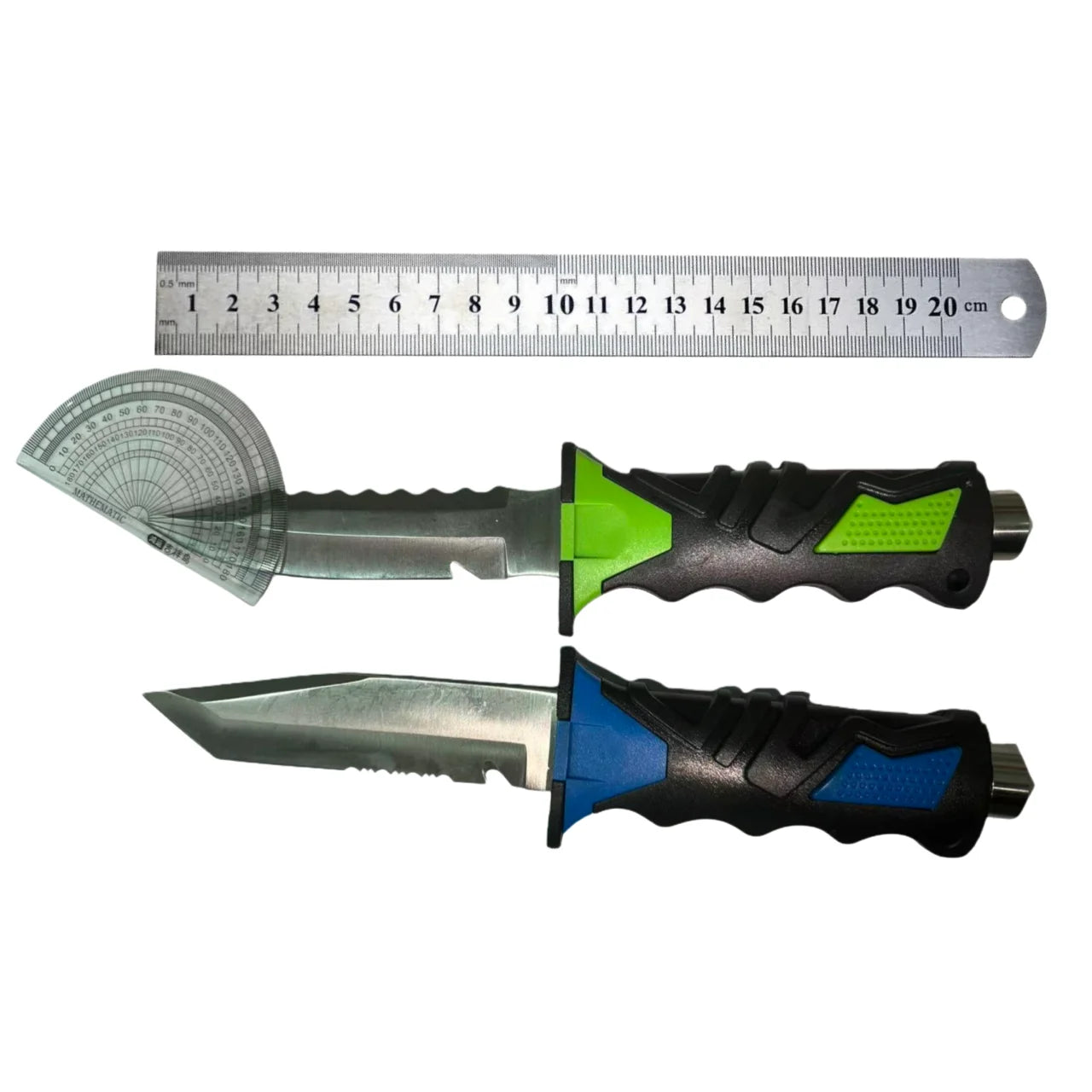Outdoor Dive Rescue Knife Stainless Steel Leg Straps Emergency Rope Cutter Tactical Fixed Blade for Camping Survival Fishing
