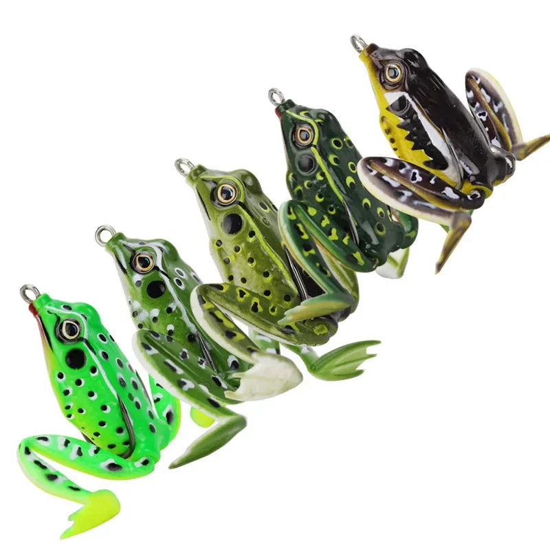 Soft Frog Bait Artificial Realistic Fake Bait Fishing Accessories