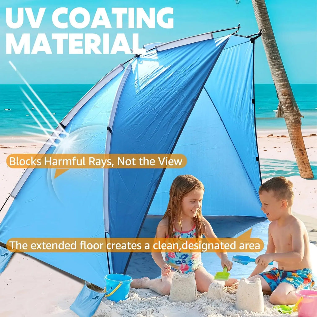 Beach Tent for 1/2/3 Person, Portable Camping Sun Shelter