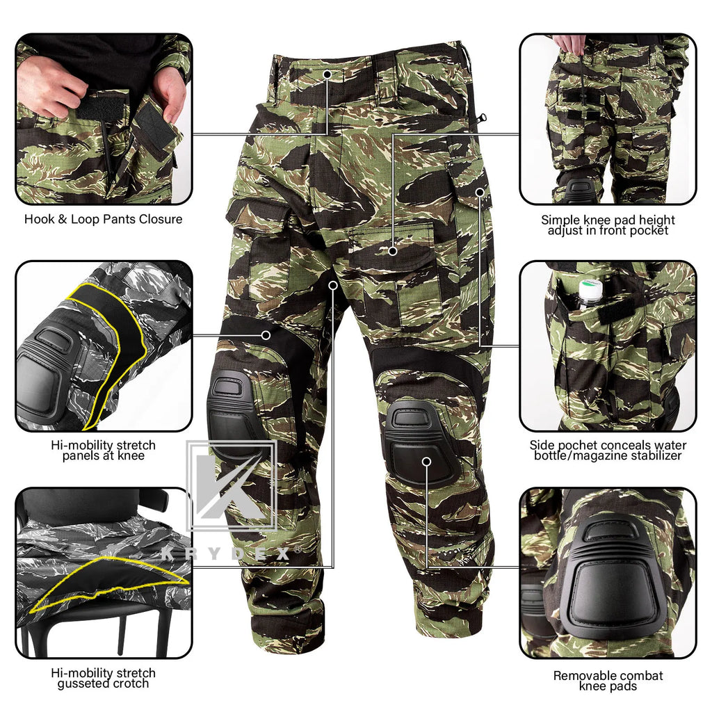 Camouflage Combat Uniform Clothing Hunting Hiking Tactical Shirt & Pants