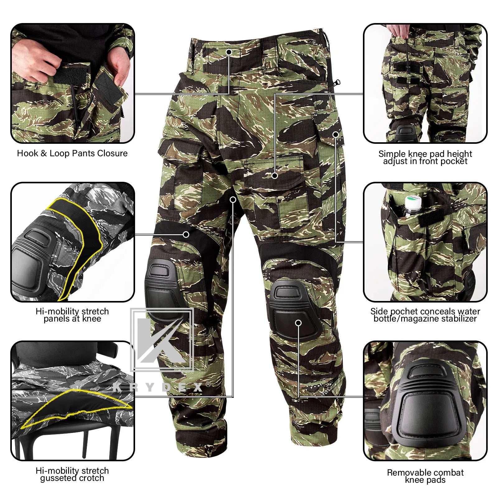 Camouflage Combat Uniform Clothing Hunting Hiking Tactical Shirt & Pants