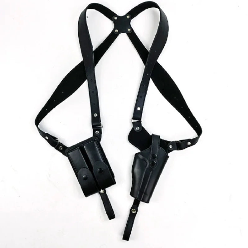 Leather General Vertical Concealed Holster Universal Fit for Most Pistols