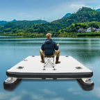 2.5M Inflatable Fishing Platform Leisure Floating  Boat Paddle Board wih Oars
