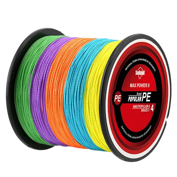 4 Strands Braided Fishing Line 8-100LB Multifilament Freshwater Saltwater Fishing