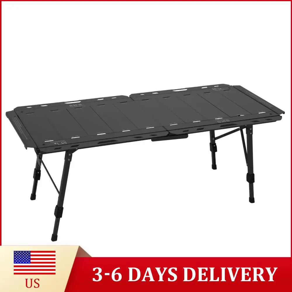 Foldable IGT Camping Table 120KG Load Capacity with Adjustable Height Leg with Carry Bag