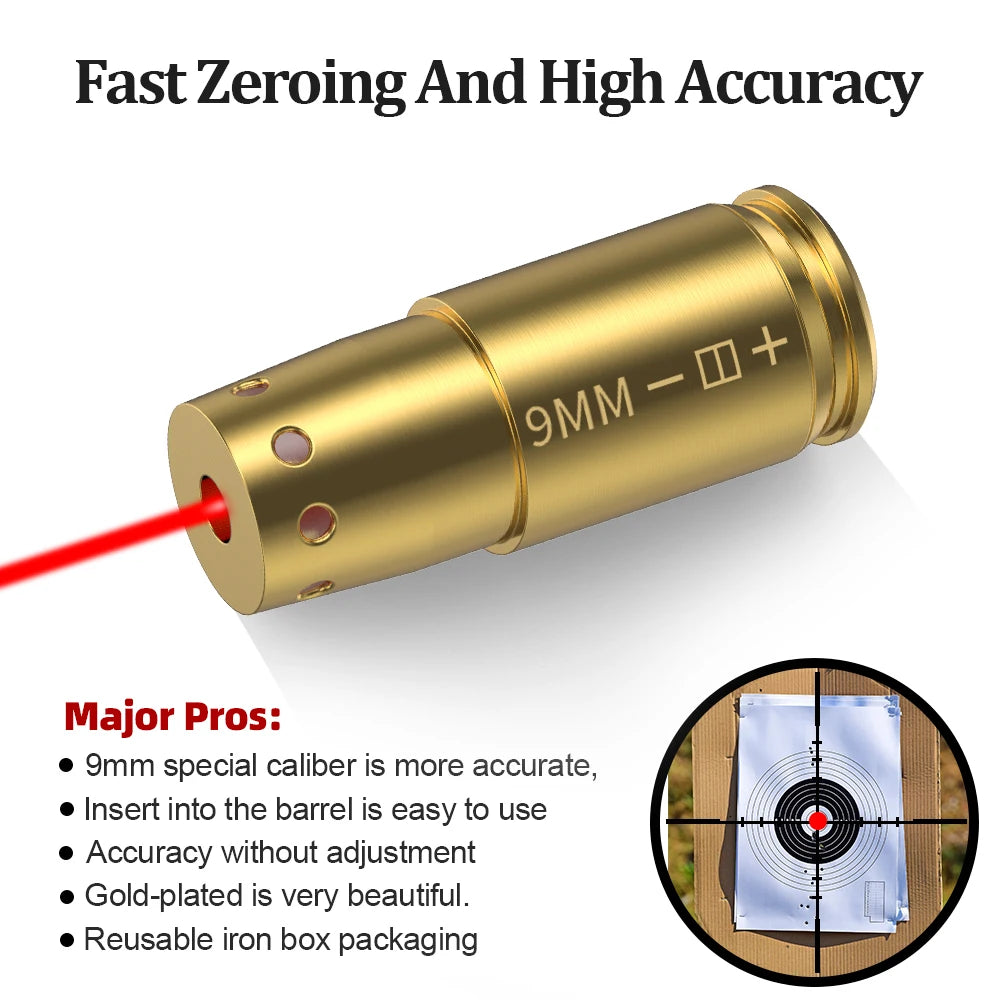 Quick Zeroing & High Accuracy Laser Sight for 9MM –