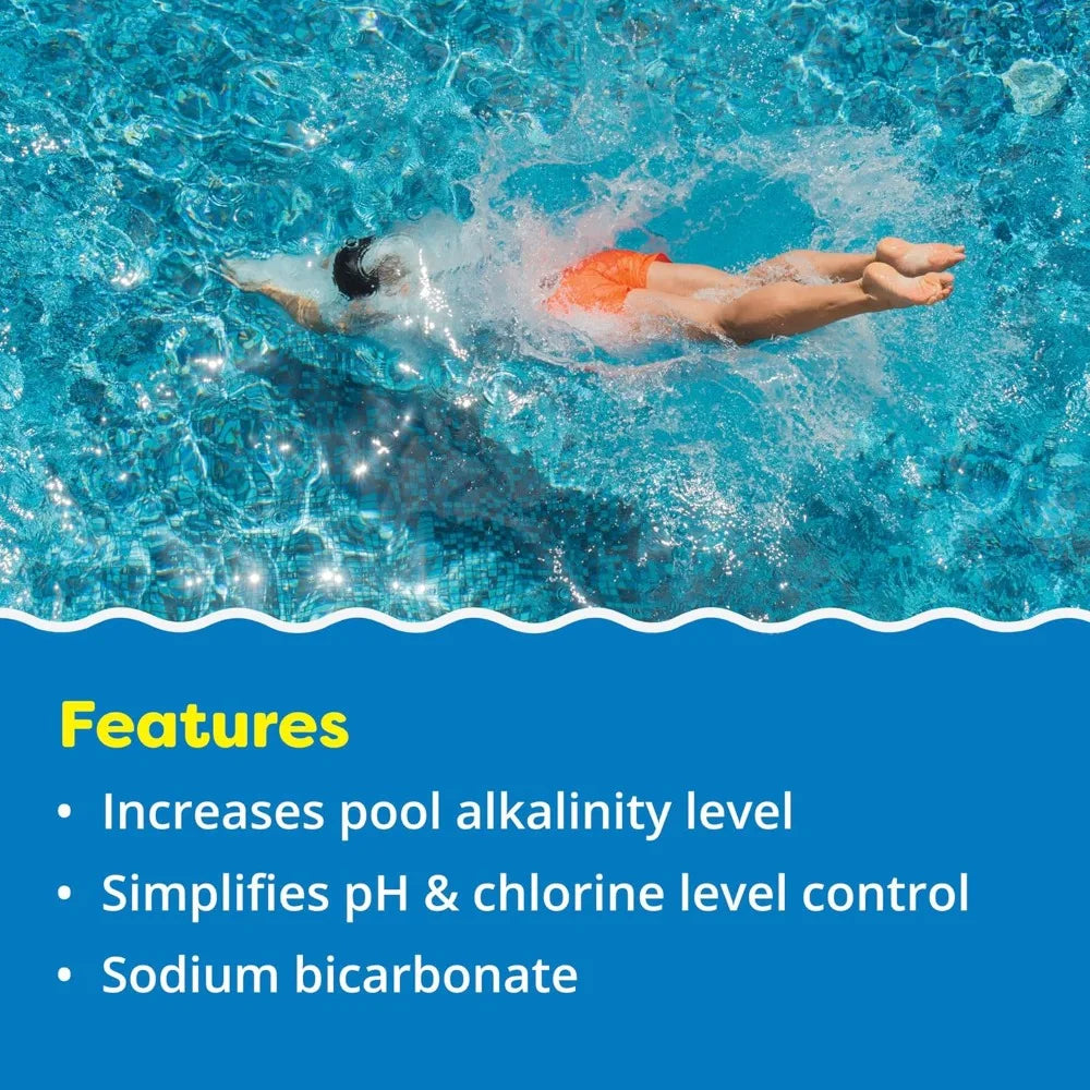 Alkalinity Increaser for Swimming Pools - Raises Alkalinity and Balances pH Levels