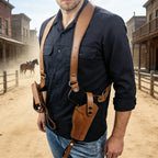 Leather General Vertical Concealed Holster Universal Fit for Most Pistols