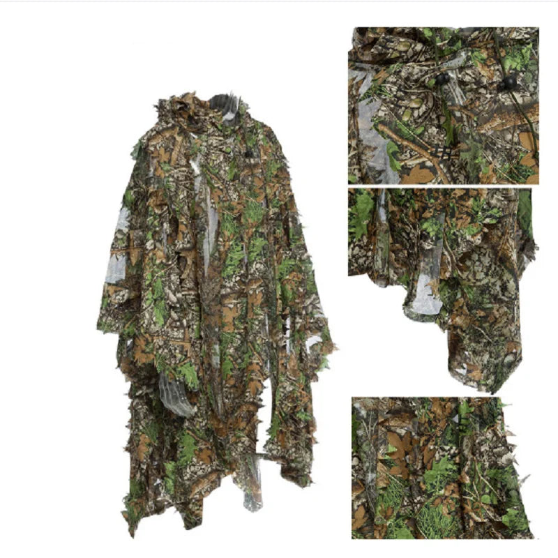 Men Women Kids Outdoor Ghillie Suit Camouflage Clothes