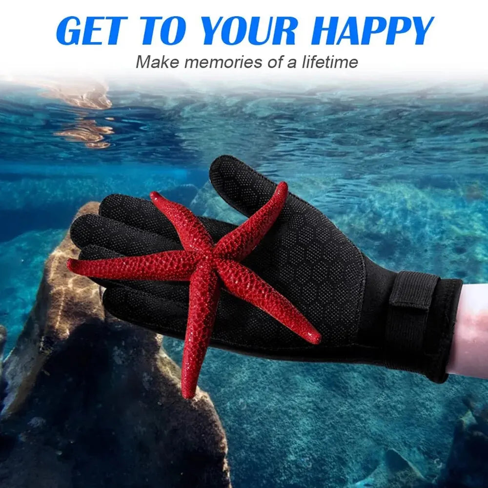 3mm Wetsuit Gloves Thermal Anti Slip Neoprene Scuba Diving Gloves