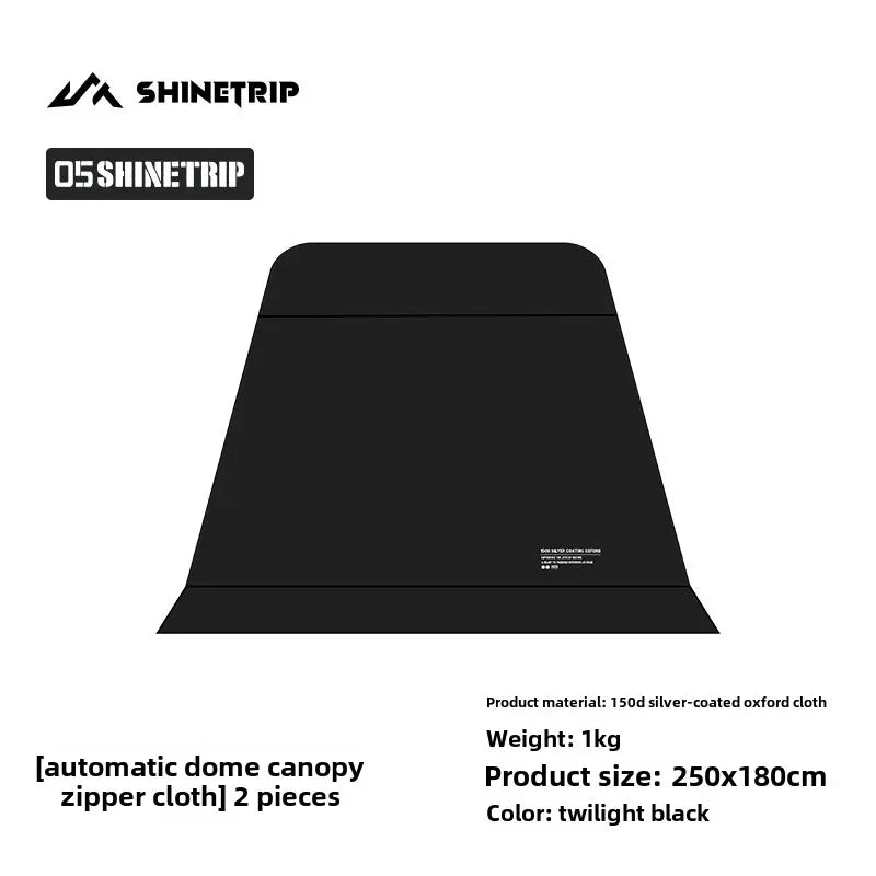 ShineTrip Oversized Dome Tent Quick Setup Tent Waterproof Sunproof Silver Coated Canopy Camping Auto Dome 05 Series Camping Tent