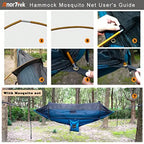 Professional Camping Hammocks With Mosquito Net Lightweight Double For Camping Hiking Backpacking Includes Two 10 FT Tree Straps