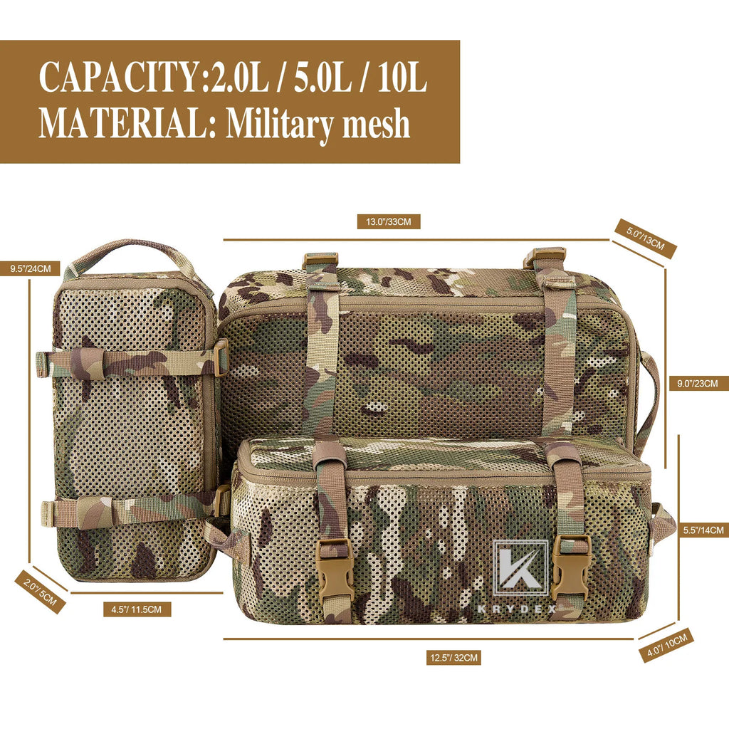 Tactical Modular Pouch Set Outdoor Backpack Organizer Travel Suitcase