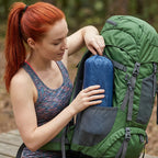 Camping Mat with Pillow Portable Sleeping Pad Built-in Foot Pump