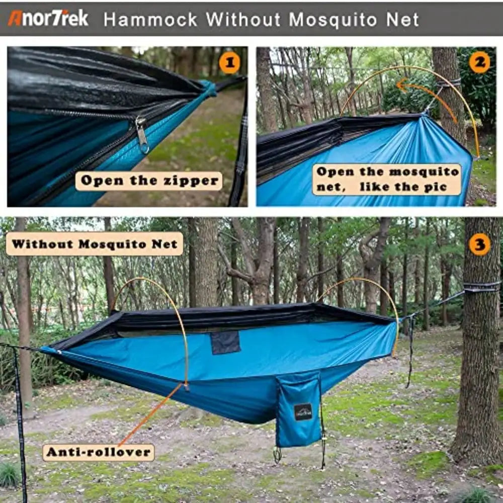 Professional Camping Hammocks With Mosquito Net Lightweight Double For Camping Hiking Backpacking Includes Two 10 FT Tree Straps