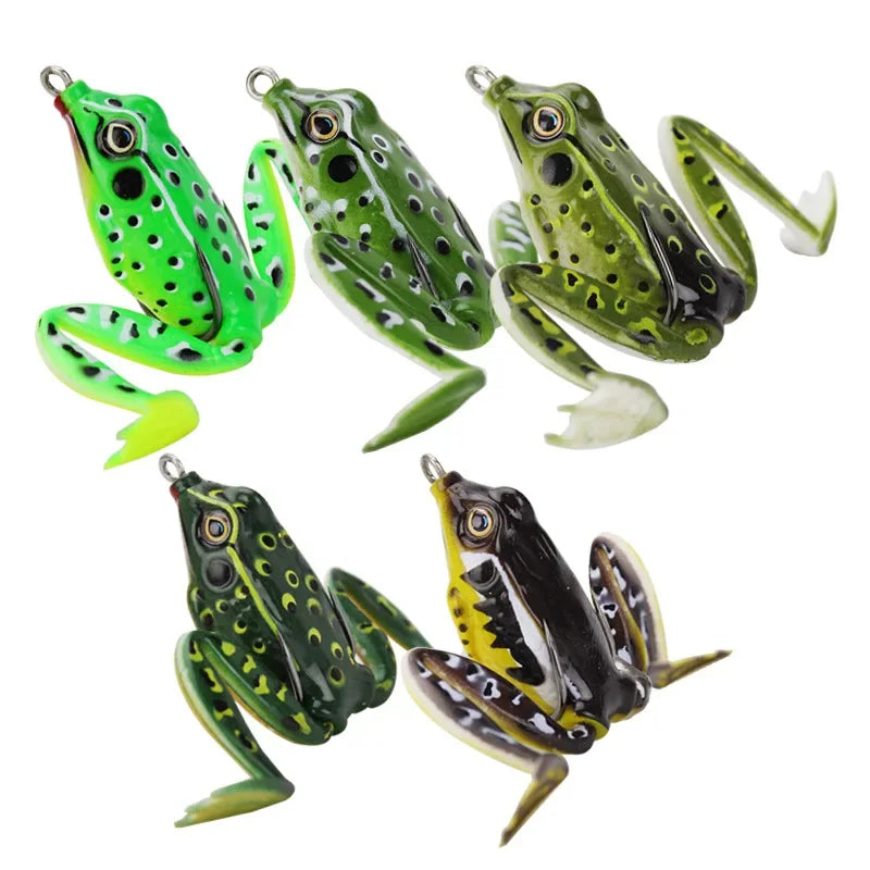 Soft Frog Bait Artificial Realistic Fake Bait Fishing Accessories
