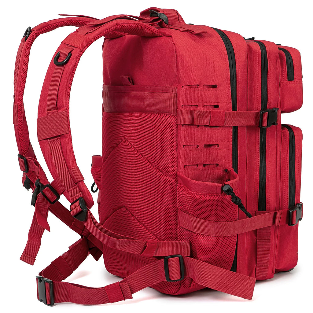 45L Men's Tactical Backpack with Double Cup Holder