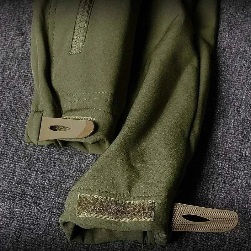 Tactical Waterproof Men Camo Set Soft Shell Fleece Winter Combat Suit