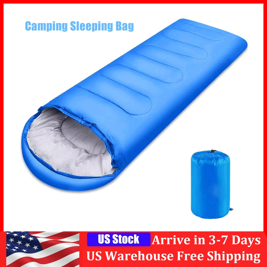 Camping Sleeping Bag Envelope Cap Spring Summer Autumn Outdoor  5-20 Degree