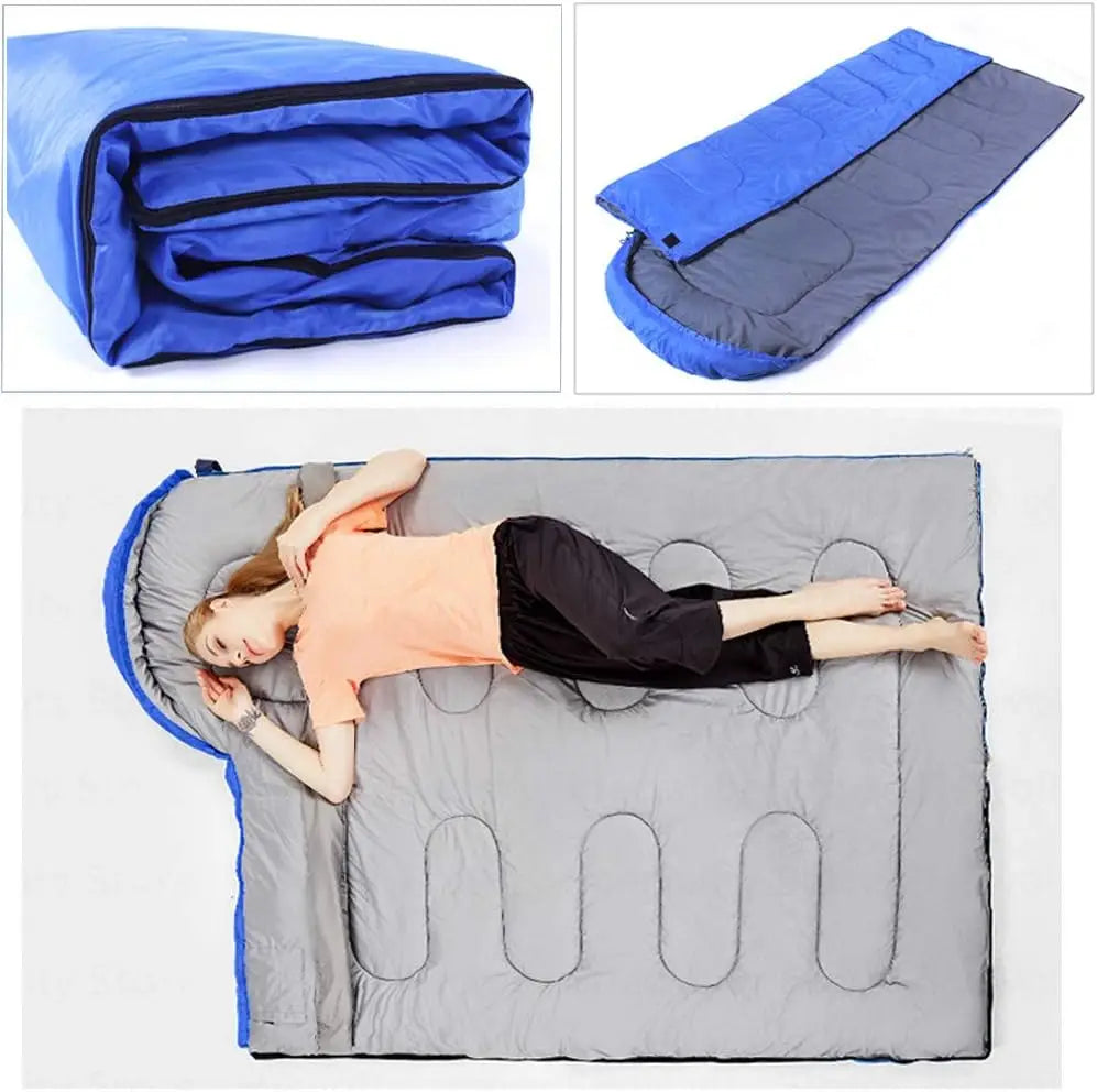 Camping Sleeping Bag Envelope Cap Spring Summer Autumn Outdoor  5-20 Degree