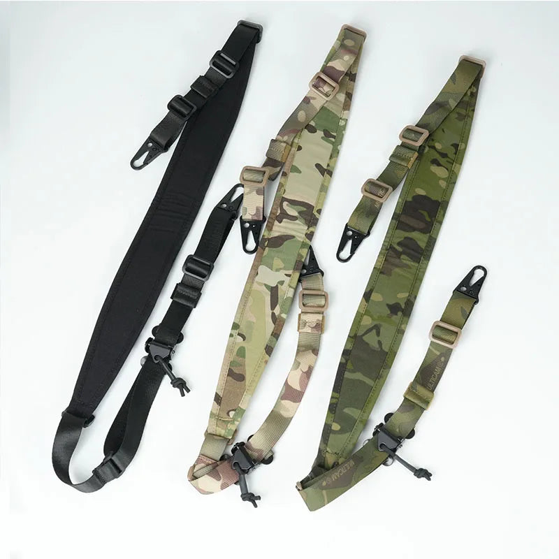 Tactical Dual Point Sling Shoulder Strap  For M4 AK AR15 Rifle Adjustable 100-135CM