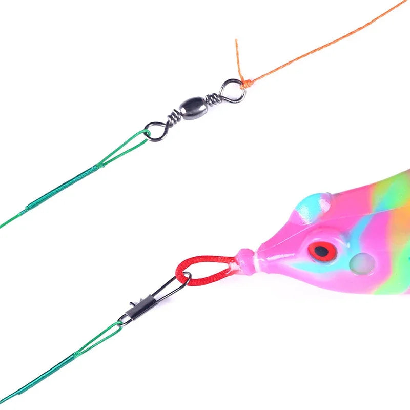 Super Strong Steel Fishing Line  Wire Lead Rotating Snaps