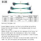 Super Strong Steel Fishing Line Steel Wire Leader with Rotating Snaps