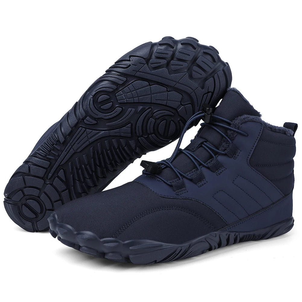 Winter Warm Running Barefoot Shoes Women Men  for Trekking Climbing