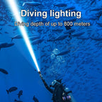 10000LM Powerful XHP360 Diving Flashlight  High Power LED Flashlights