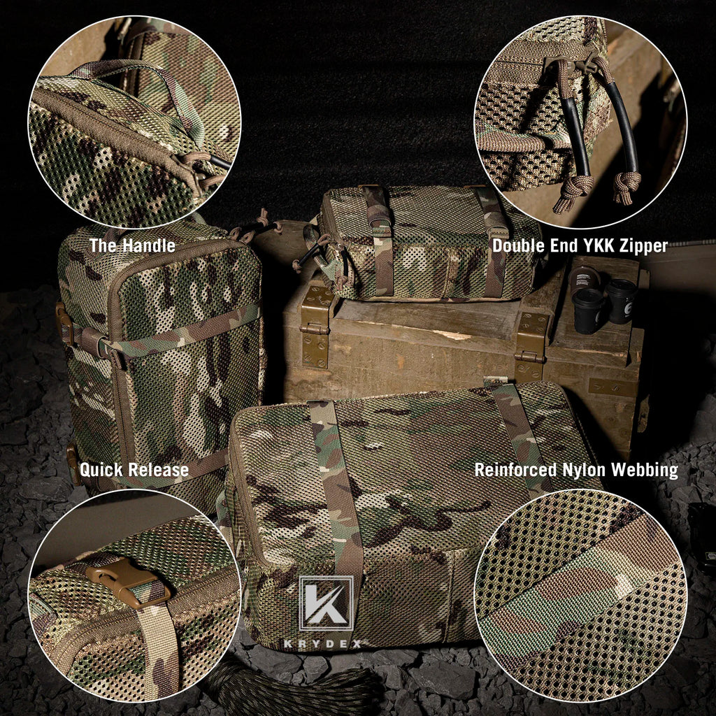 Tactical Modular Pouch Set Outdoor Backpack Organizer Travel Suitcase