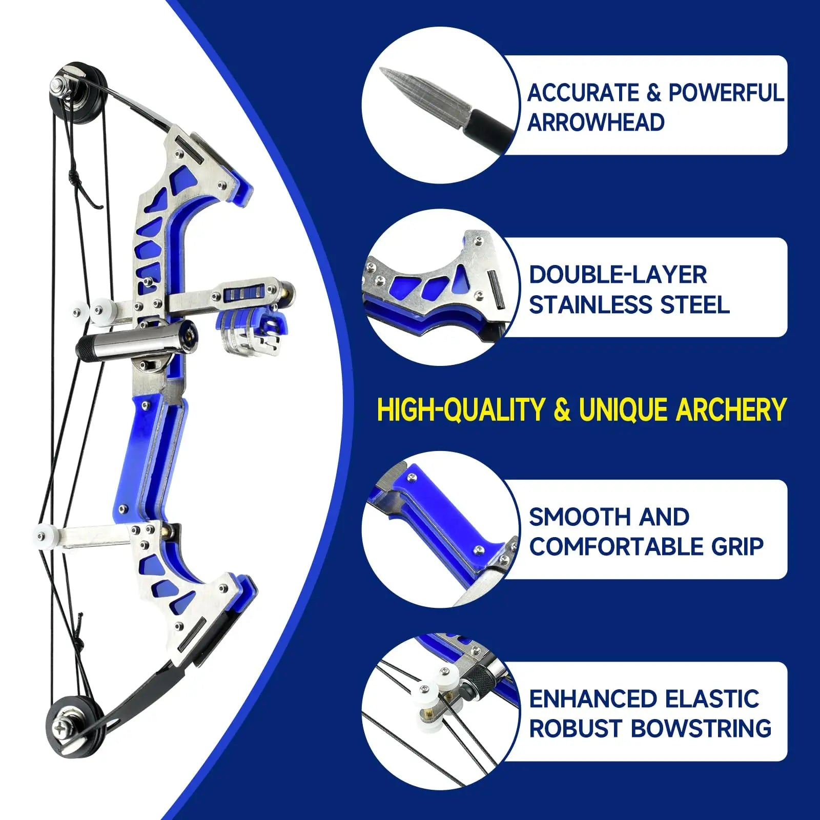 Mini Archery Bow Set 9.8" Mini Compound Bow