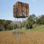 7' Tall Quad Pod Hunting Blind with 4 Zippered Windows -