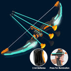 Kids Bow and Arrow Set LED Light Up Archery Toy With 9 Suction Cup Arrows