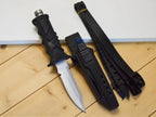 Outdoor Dive Rescue Knife Stainless Steel Leg Straps Emergency Rope Cutter Tactical Fixed Blade for Camping Survival Fishing