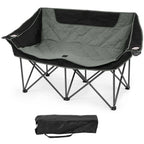 Double Camping Chair, 2 Person Oversized Loveseat for Adults,