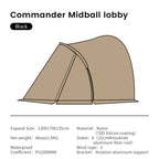 Commander Dome Tent Shelter Waterproof Windproof Ultra-ligh