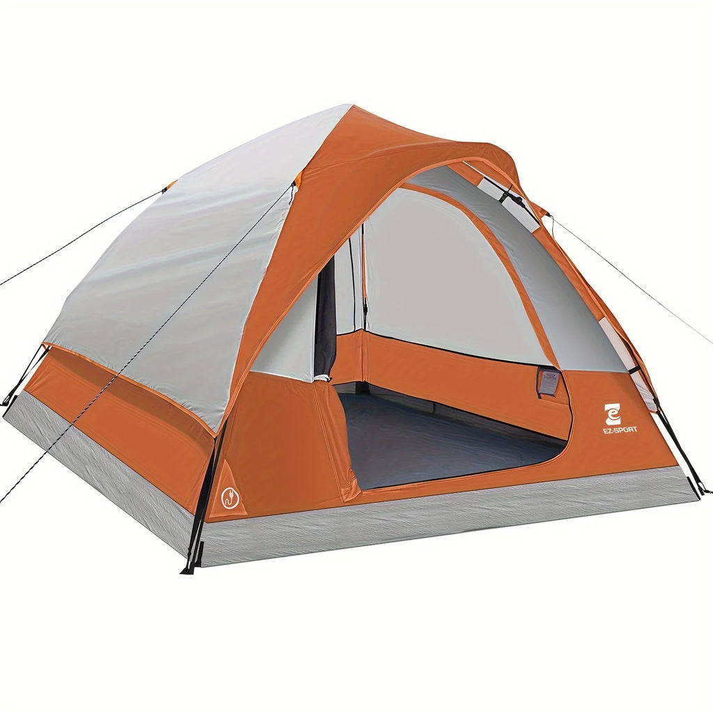 Pop Up Camping Tent - 4 Person Instant Easy Set Up Tent with Removable Rain Fly,