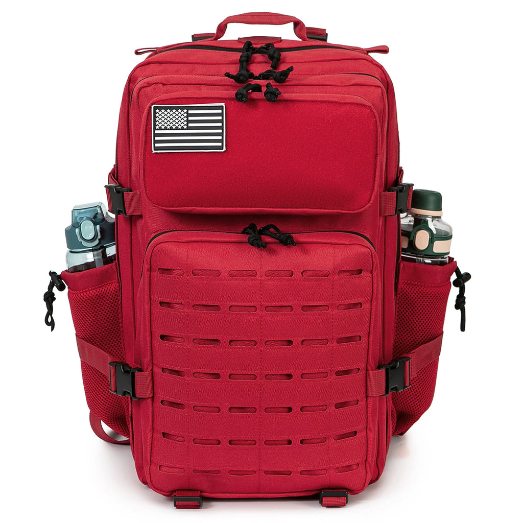 45L Men's Tactical Backpack with Double Cup Holder