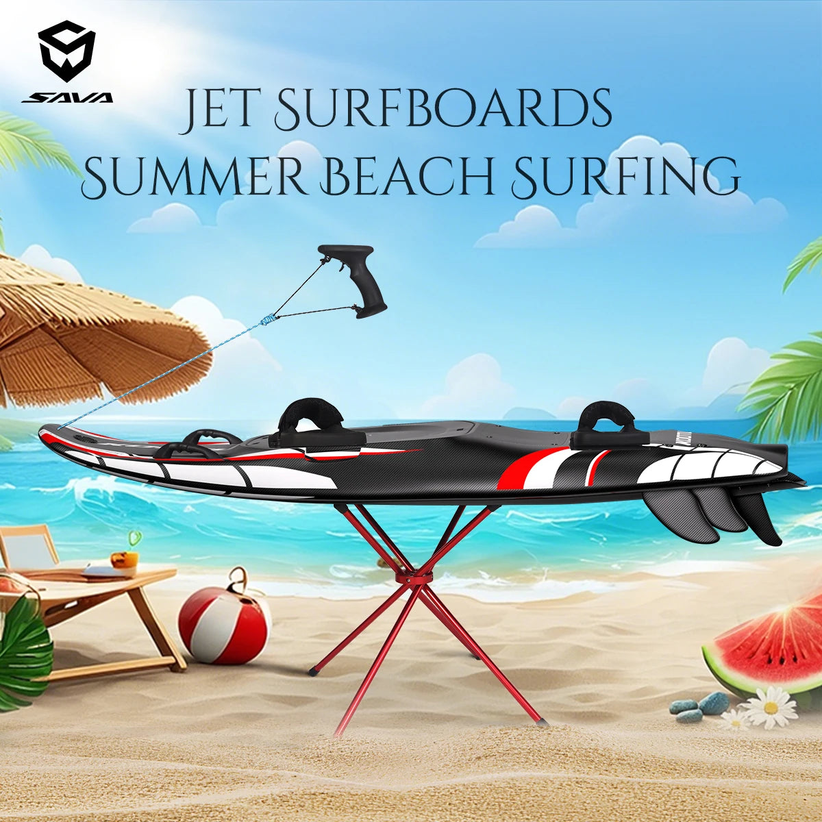 Ships from US Jet Surfboard Carbon Fiber Surfboard Gas-Powered Surfboard with 109cc Engine