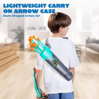 Kids Bow and Arrow Set LED Light Up Archery Toy With 9 Suction Cup Arrows