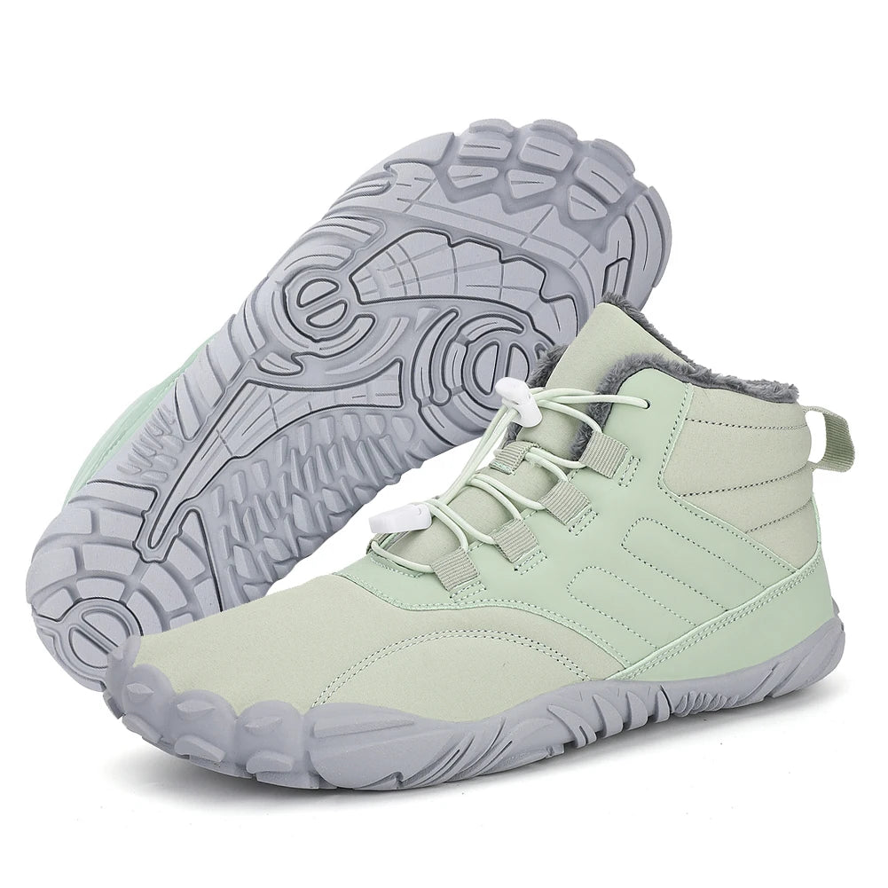 Winter Warm Running Barefoot Shoes Women Men  for Trekking Climbing