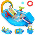 Inflatable Play Center Outdoor/Indoor 98 × 64 × 39 in Kid Pool Slide