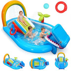 Inflatable Play Center Outdoor/Indoor 98 × 64 × 39 in Kid Pool Slide