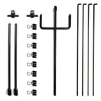 Target Stand Holder Garden with 8 Clips Brackets Outdoors Activities Hunting