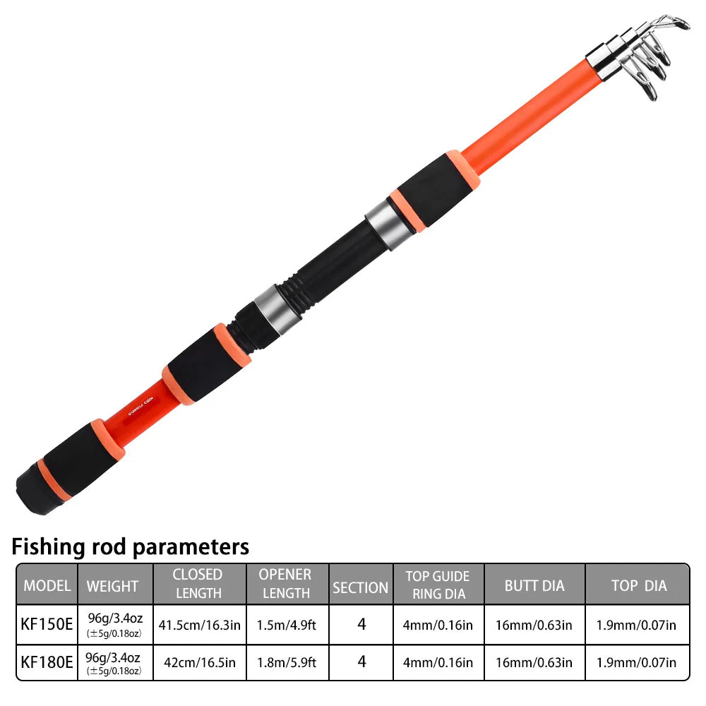 Fishing Rod And Reel Bait Full Kit