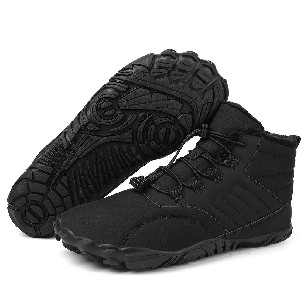 Winter Warm Running Barefoot Shoes Women Men  for Trekking Climbing